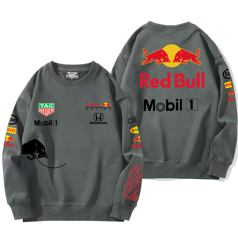 Sweatshirt Red Bull Racing Mobil 1 Coton Homme Col Rond